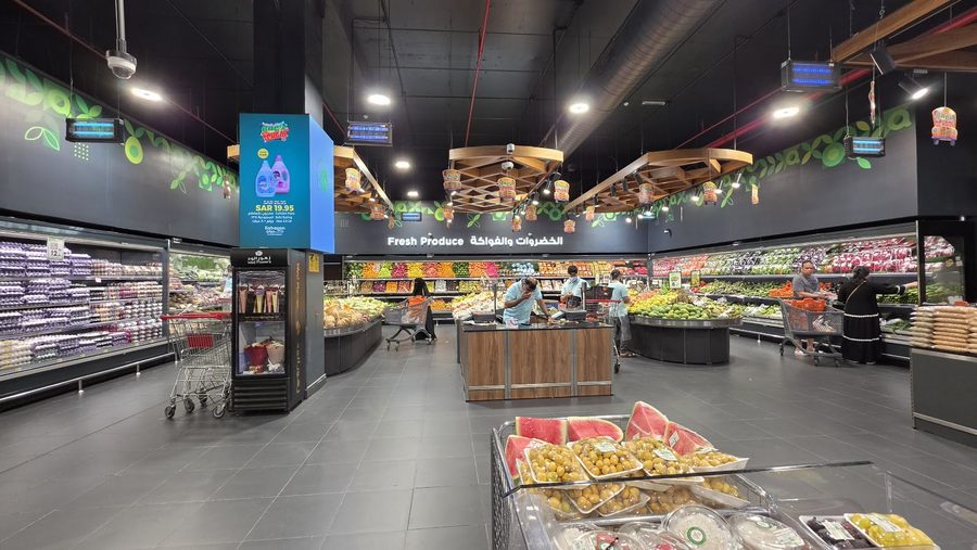 Fresh produce section at Kabayan Hypermarket