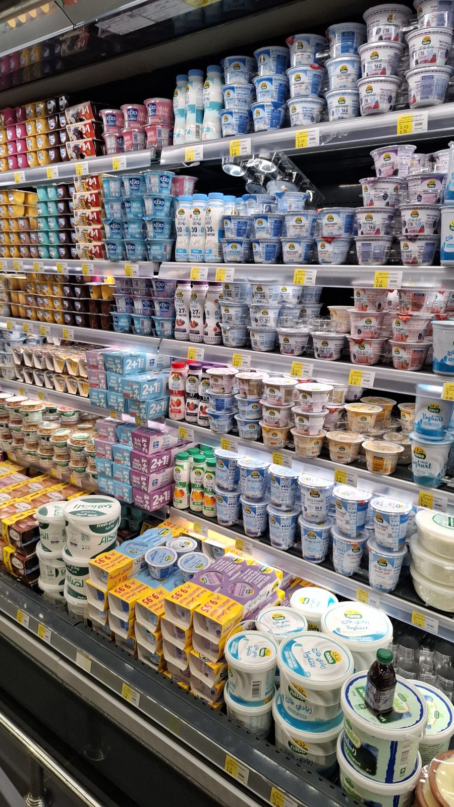 Well-stocked grocery shelves at Kabayan
